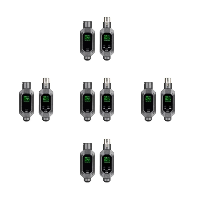 Adaptador sistema microfone sem fio, metal qualidade 48v, transmissor receptor, para resultado profissional, sinal