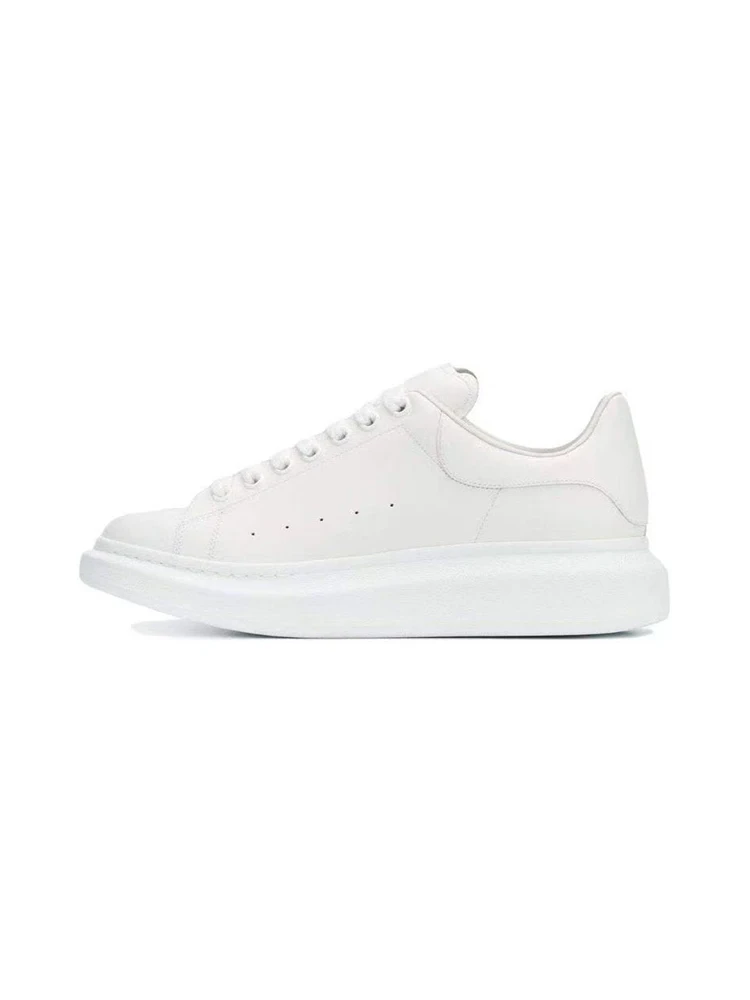 

Spring Summer Fashion Solid Color Casual Lace-Up Low-top Shoes Women's Round Toe Snug Thick Bottom Height-increasing Shoes