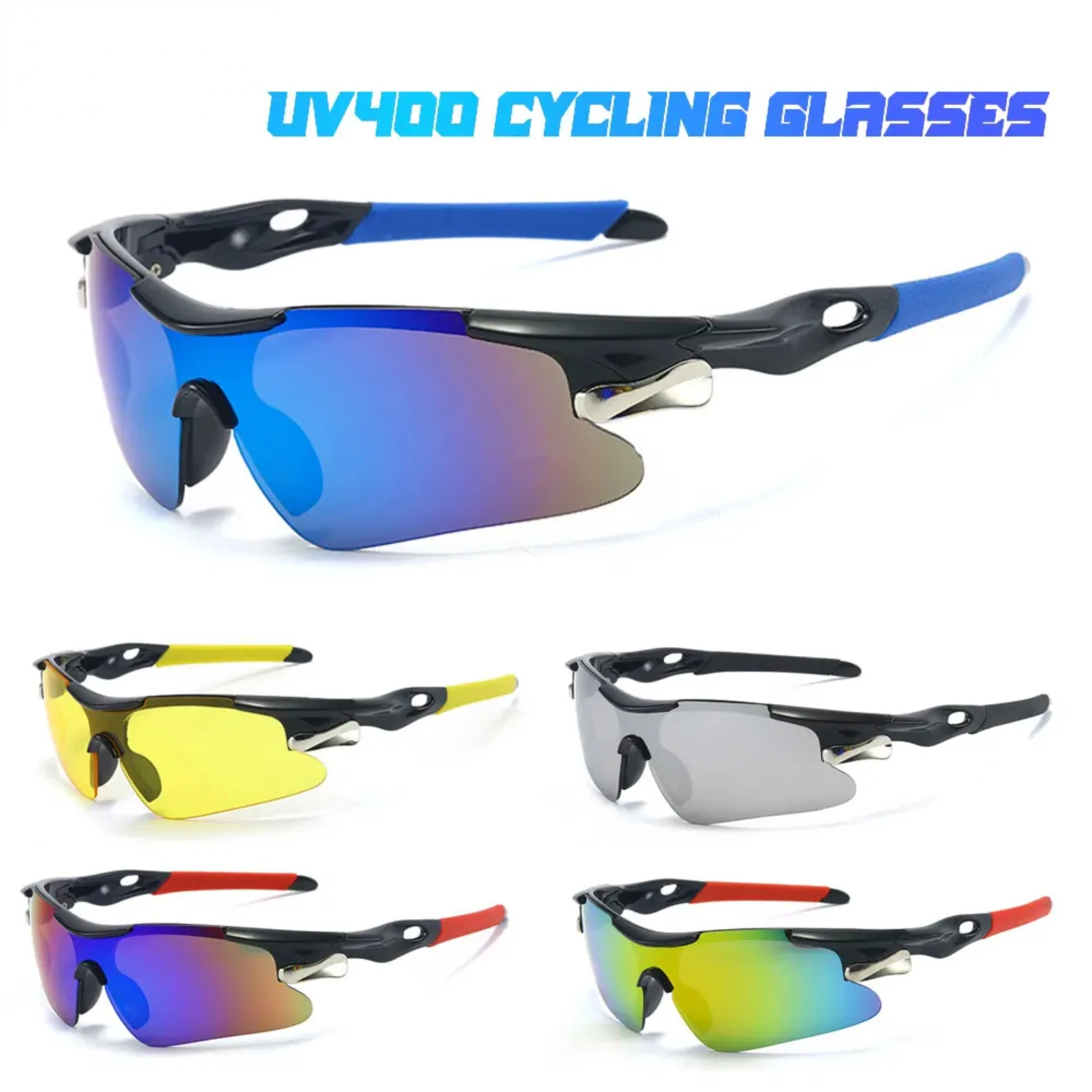 JSJM Outdoor Men Cycling Sunglasses Road Bicycle Mountain Riding Protection Sports Glasses Goggles Eyewear MTB Bike Sun Glasses