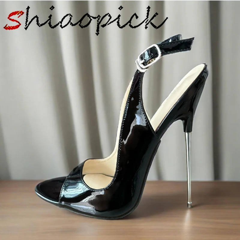 

Extreme High Heels Sexy 16cm Woman Pumps Runway Photograph Cross Dresser Fetish Sandal Slingback Club Cosplay Unisex Shoes