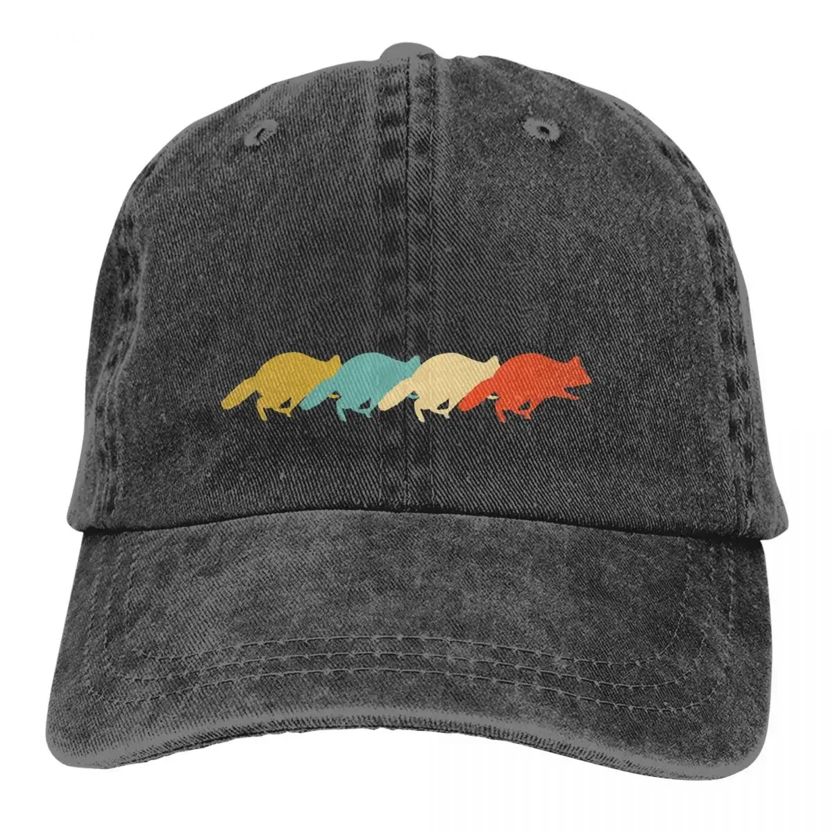 

Summer Cap Sun Visor Retro Vintage Design Hip Hop Caps Raccoon Cute Animal Cowboy Hat Peaked Hats