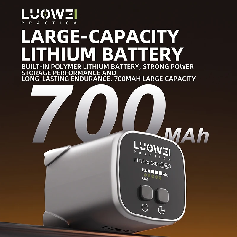 LUOWEI LW-CF02 Small Rocket UV Lamp 10W High Power Fast Curing Type-C Charging Port for Phone Repair Curing UV Lamp Tools