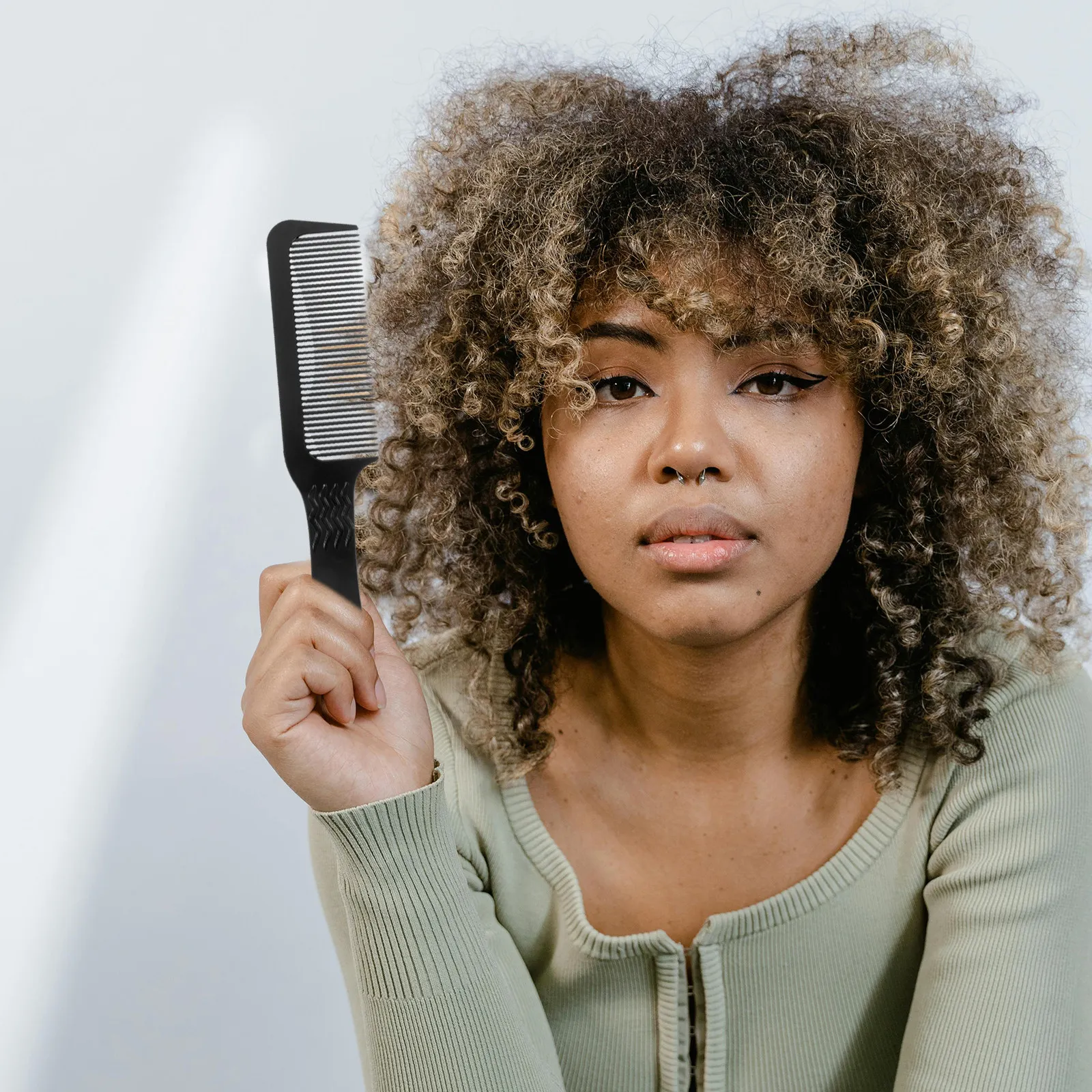 

2Pcs Premium Smooth Edge Hair Comb for Men Plastic Antistatic Comb Scalp Massage Stimulates Blood Circulation Portable