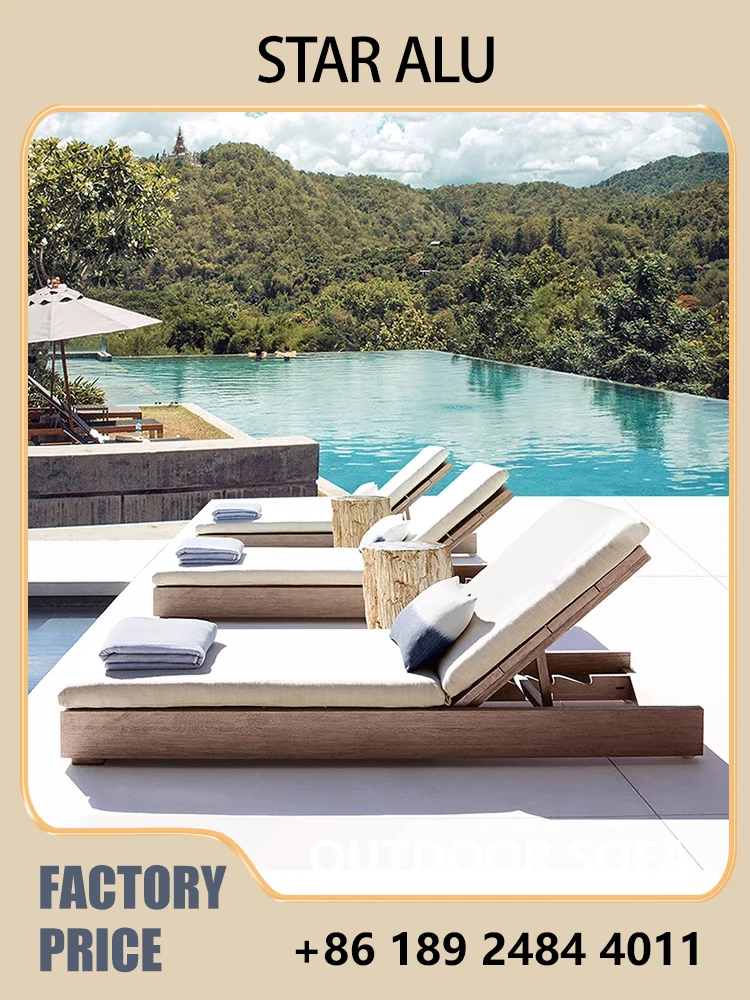 Outdoor Teak Wood Chaise Loung - Outdoor Furniture Quick Dry ulasan dan harga
