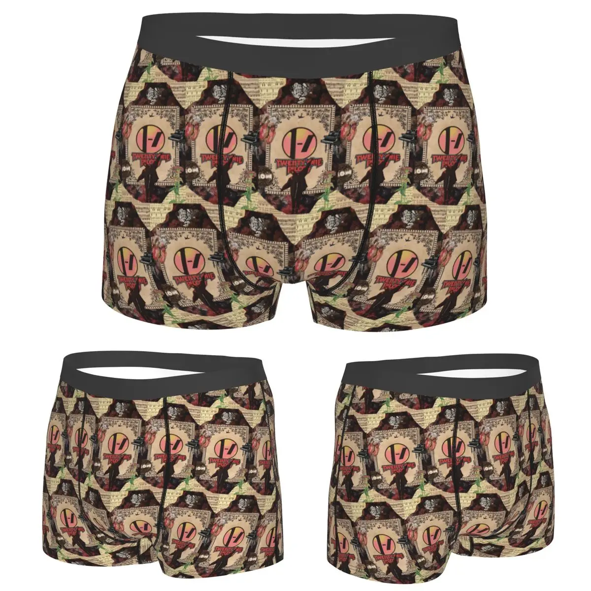

Boxer Underpants Shorts Twenty One Pilots (20) Panties Male Comfortable Underwear for Homme Man Boyfriend Gift