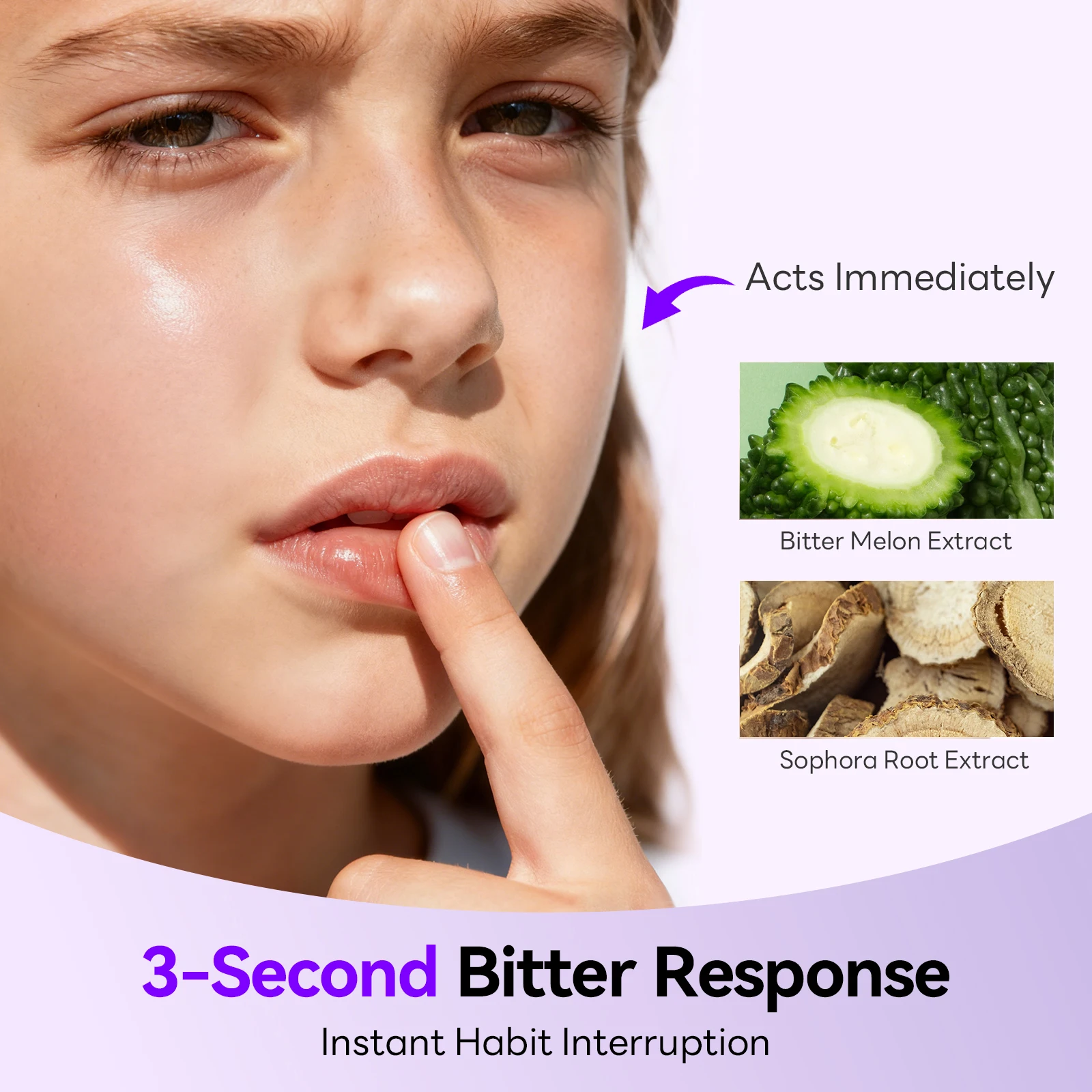 سافيلاند توقف علاج عض الأظافر للأطفال والكبار تركيبة مريرة محايدة التجفيف السريع طوال اليوم حامي الإبهام مص الردع