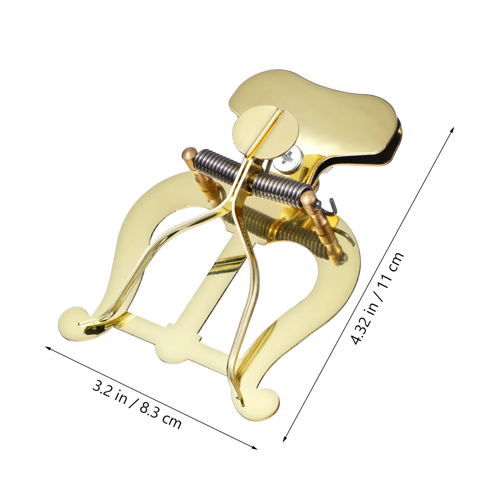 Golden Trombone Marching Music Holder Musical Instruments Lyre Clip Clarinet And Flip Folder Stand Saxophone Band Trumpet Alloy