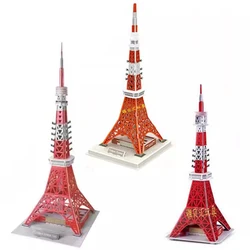 Japan Tokyo Tower 3D Paper Puzzle Building Model Toy World's Famous Great Architecture Radio Build Boy Girl Friend Travel Gift