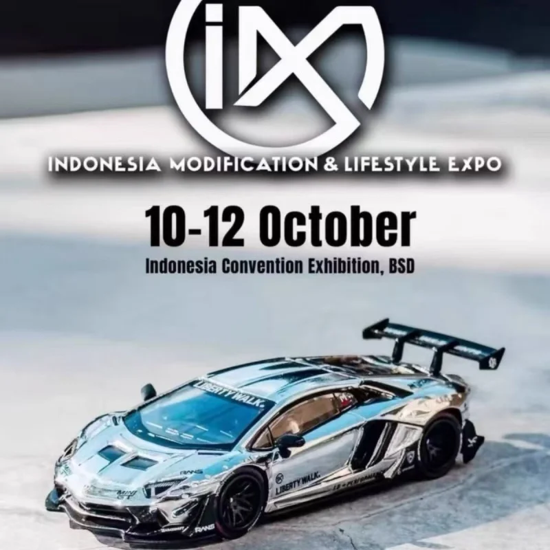En stock 1:64 1023 Indonesia IMX edición limitada LB modelo de coche fundido a presión de aleación de toro galvanizado, figura para adultos, juguete para niños