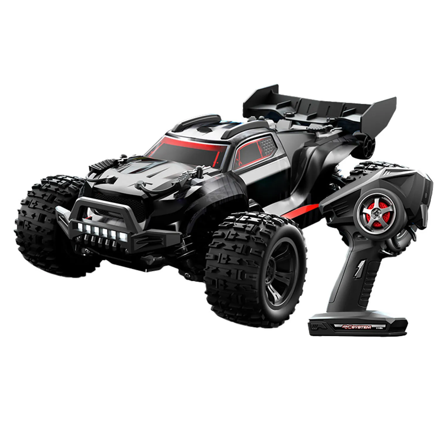 

1/18 2.4G RC High Speed Off Road Vehicle 28km/h C8810 Four Wheel Drive Remote Control Car Brushed Motor ESC Lights RTR Battery