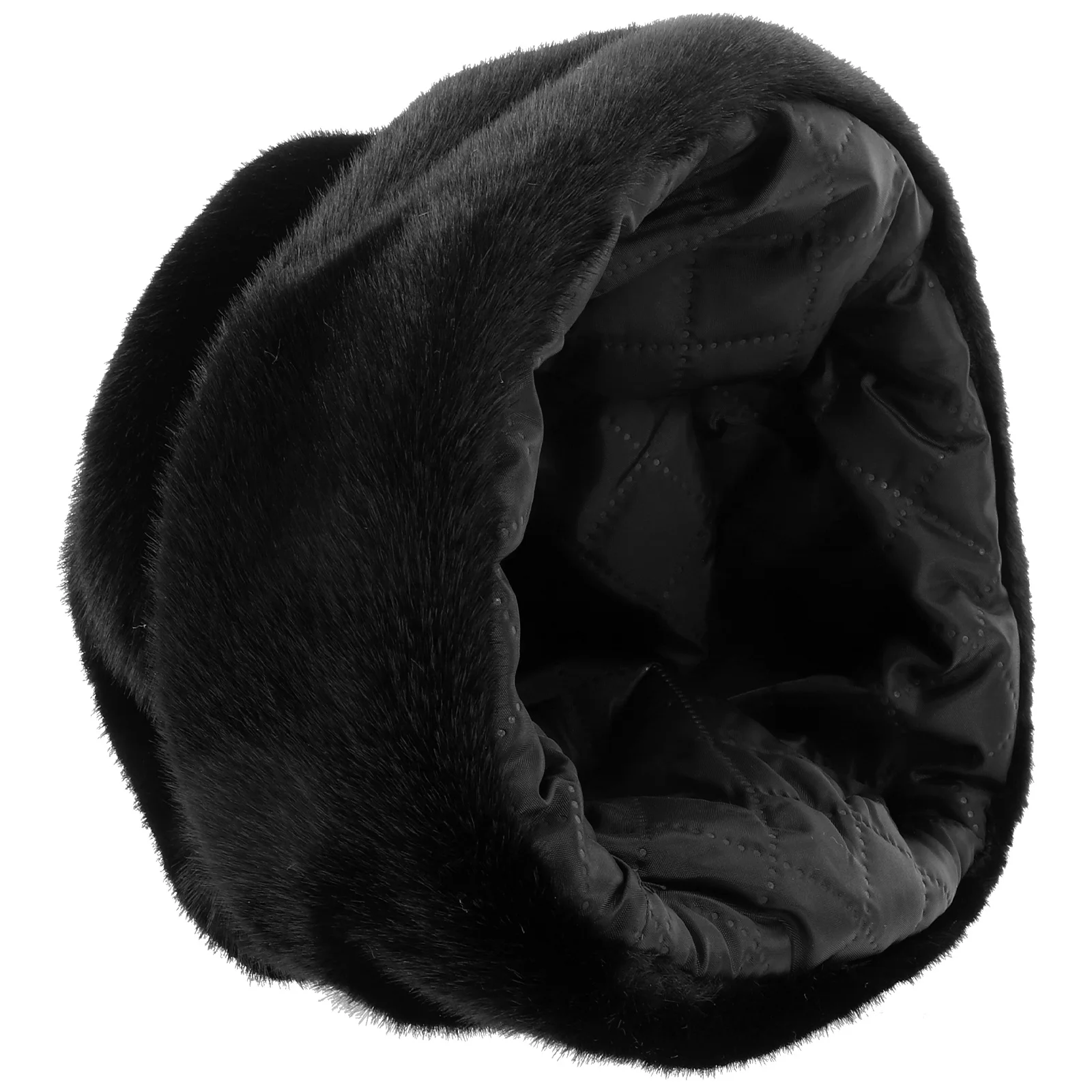 

Faux Fur Men Warm Russian Vintage Style Cap Size Hat for Outdoor Workers Casual Mens Hat Gift Option