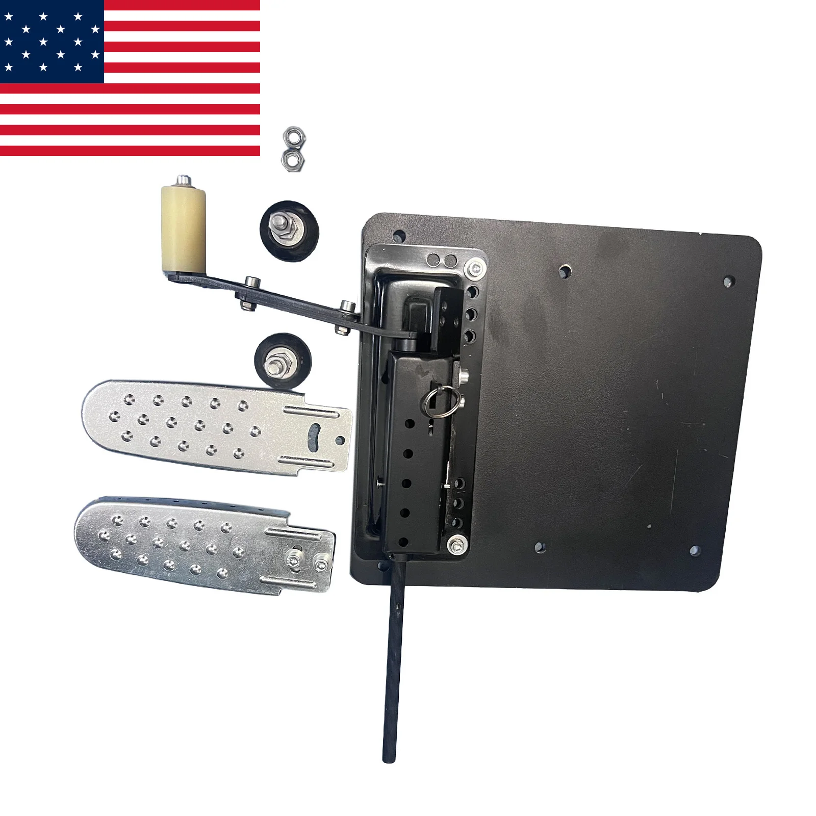 AP03 Left Gas Pedal Quick-Release Adj with Footrest, Metal Aid Disabled, for Automatics