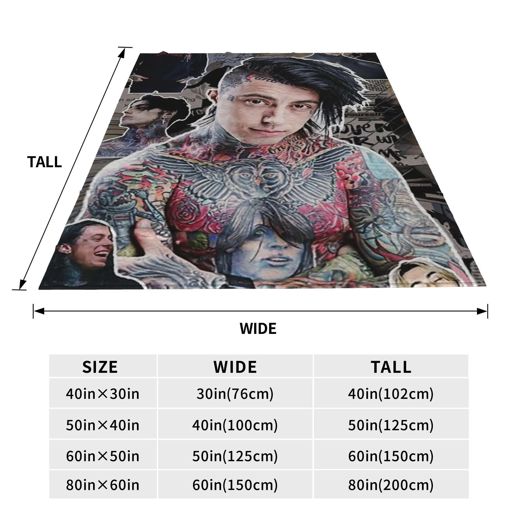 ronnie radke Photo Collage high quality Blanket Soft Warm Flannel Throw Blanket Bedding for Bed Living room Picnic Travel Home