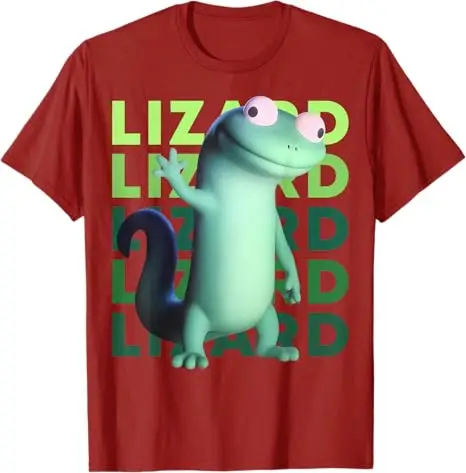 Lustiges Weirdcore Tier Damen Herren Eidechse Eidechse Meme T-Shirt Y2k Design Spruch T-Shirt Kurzarm Ästhetische Kleidung Neuheit – Detail 6