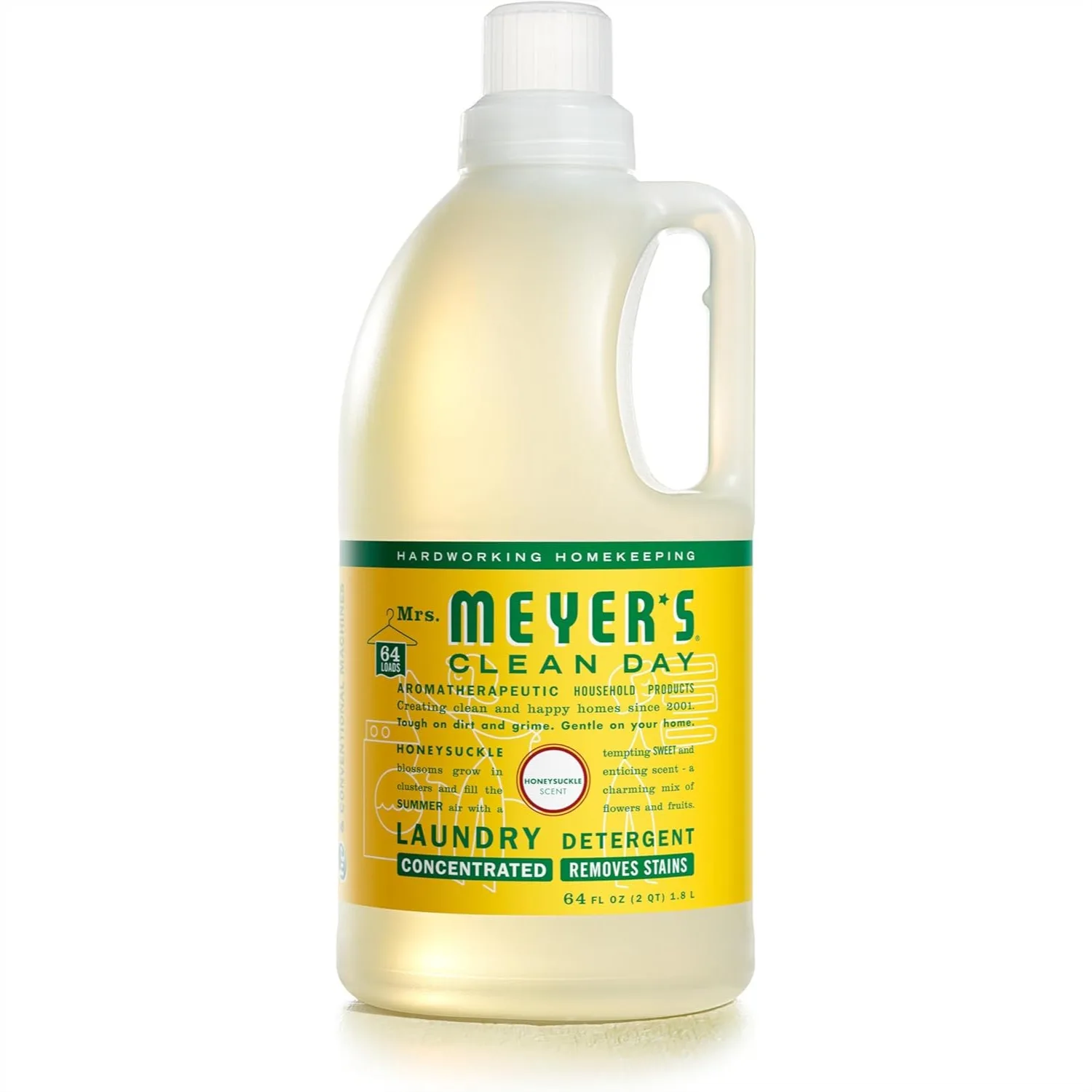 

Laundry Detergent with Honeysuckle Scent, 64 Loads, HE Compatible