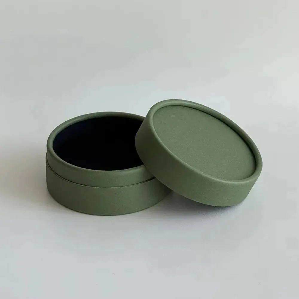 Portable Paper Round Jewelry Box Multi Color 10x5cm Earring Storage Case Round Ring Gift Container Jewelry Daily Storage