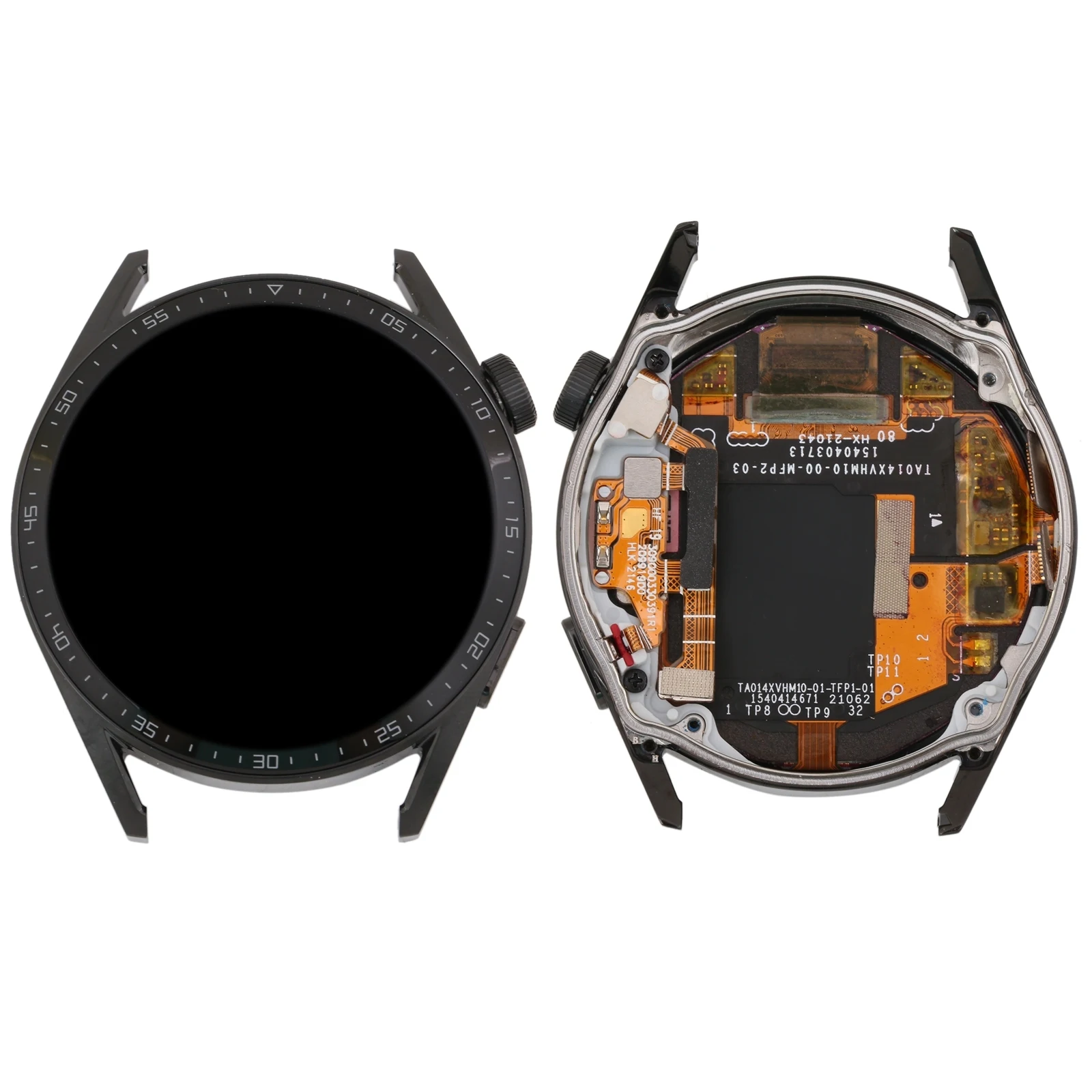 Dual Cable Edition LCD Screen and Digitizer Full Assembly With Frame for Huawei Watch GT 3 46mm JPT-B19