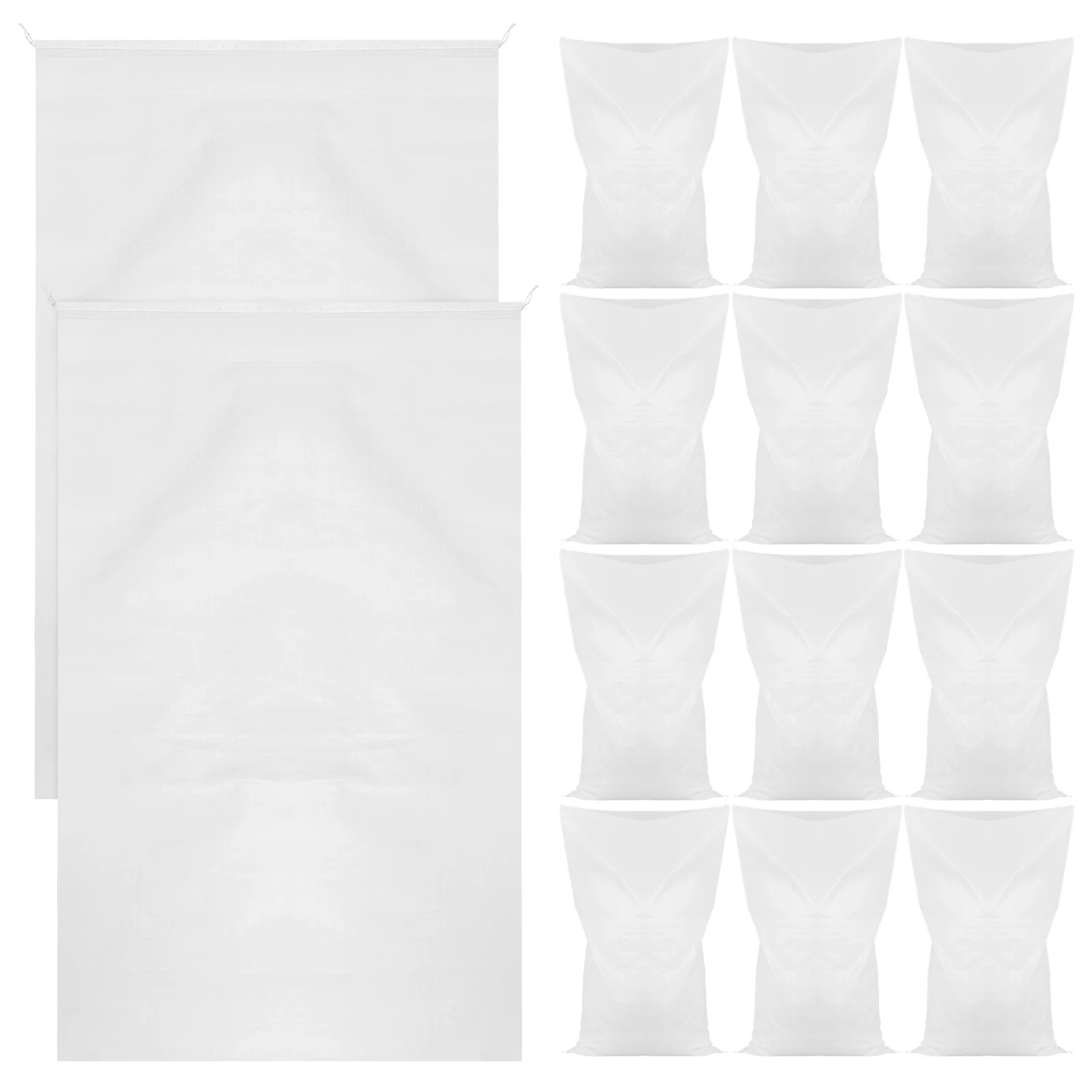 

20Pcs Fillable Sand Bags Heavy Duty Waterproof Sandbags for Flooding Protection Woven Flood Protection Bags for Property Defense