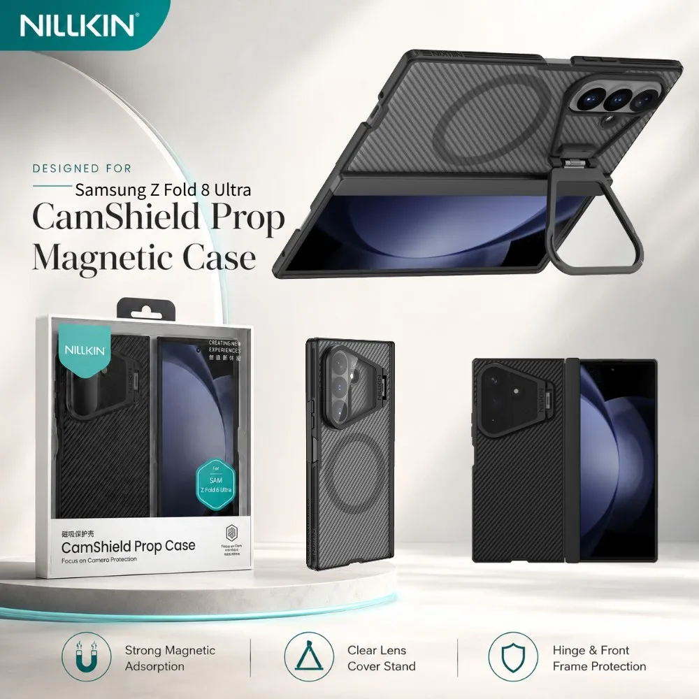 NILLKIN Magnetic Case For Samsung Galaxy Z Fold 8 Ultra Fold8 Without Pen Rebound Hinge CA4015