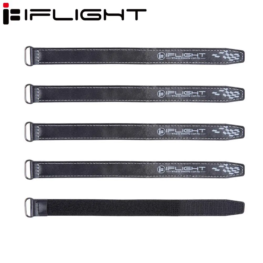 5pcs iFlight 20mm width 500mm 400mm 300mm 250mm 200mm Length Microfiber PU Leather Battery Strap Non-slilp Belt for FPV parts