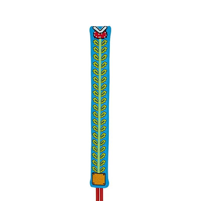 Golf pointer cover Golf Alignment Stick Cover golf Locating rod sleeve PU Leather Double-sided embroidery Cannibal flower