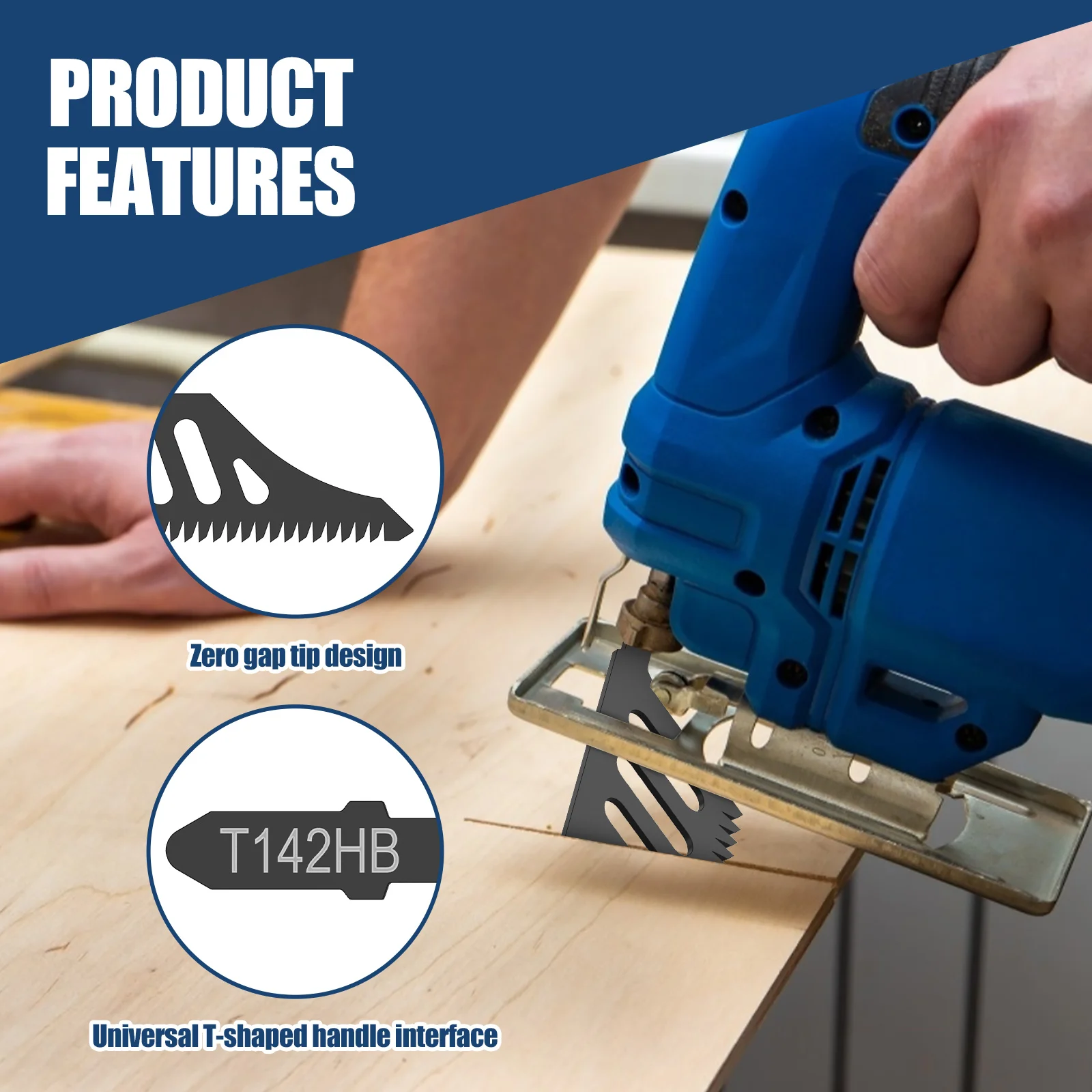 10Pcs 112mm Jigsaw Blade T Shank Extra Long Scroll Saw Blades Carbon Steel Coarse Tooth Cutter for Wood Cutting Tight Spaces