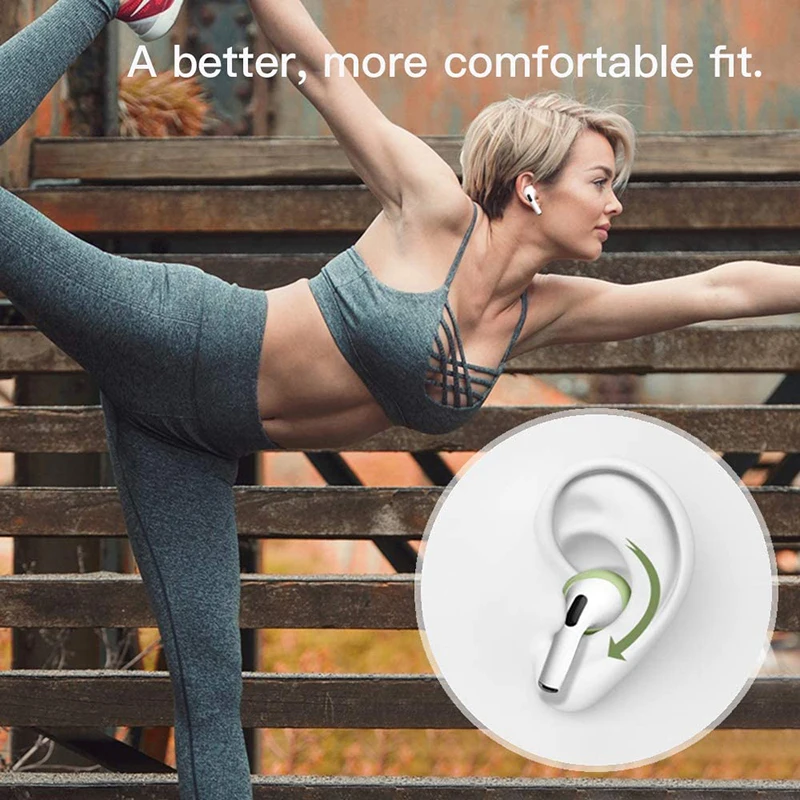 1 par de almohadillas para AirPods Pro, cubierta de silicona suave ultrafina, tapa antideslizante para auriculares (AirPods no incluidos)