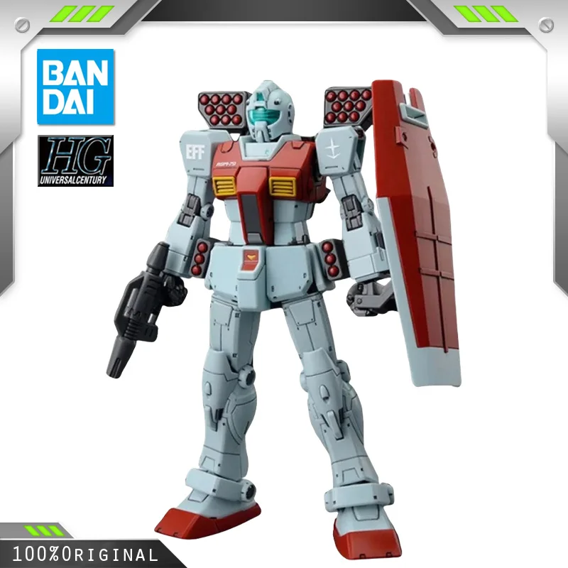 

Пластиковая Модель для сборки BANDAI Anime HG 1/144 RGM-79 GM плечевая пушка Gundam, набор экшн-игрушек, фигурки, подарок