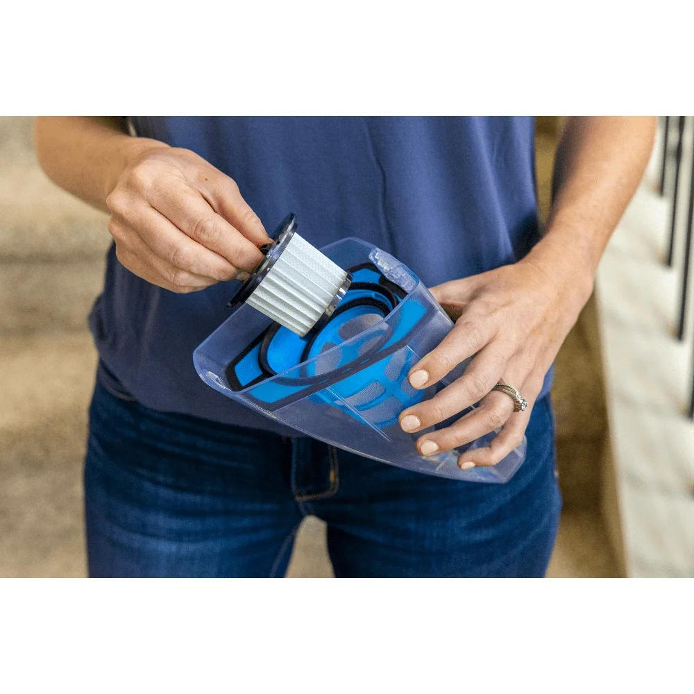 فلتر مكنسة يدوية لاسلكي 20 فولت، عبوتان، سهل التركيب، فلتر جاف متين، ملحق للتنظيف