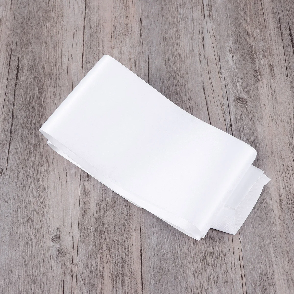 Plain White Satin S… - image