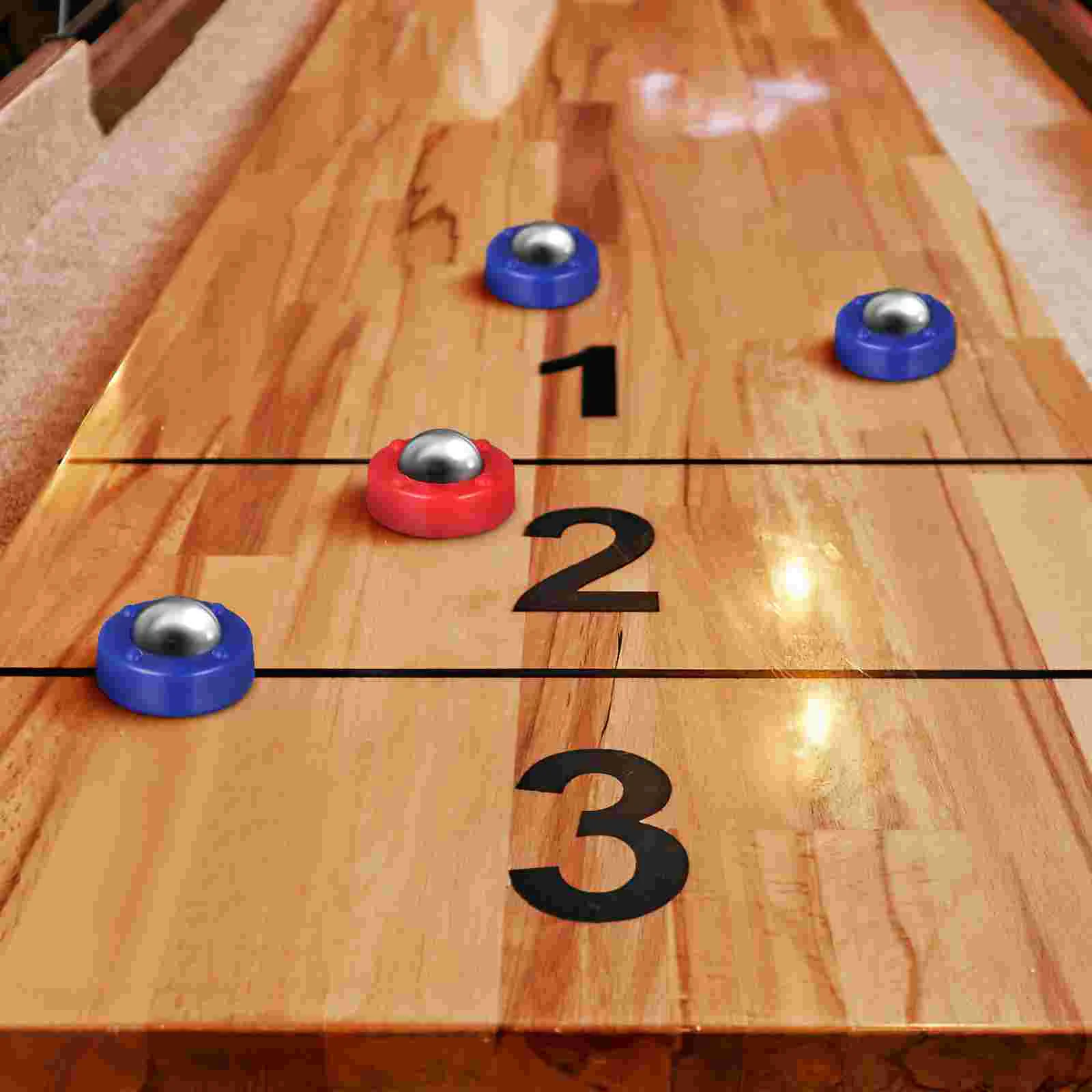 16 Pcs Foosball Tabletop Shuffleboard Free Sliding Bead Games Slider Beads Small Pucks Funny Rolling