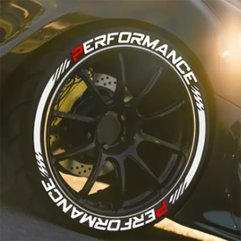 10 best sales tyre sticker - №2