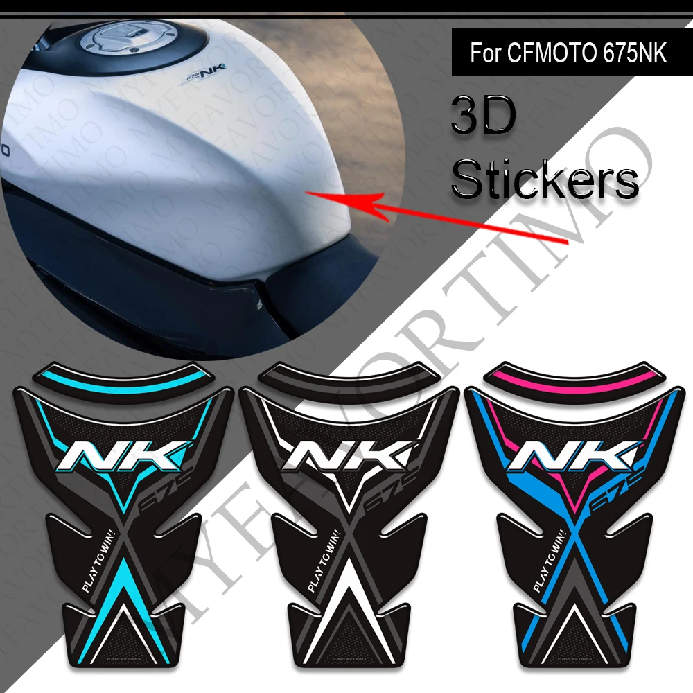 

For CFMOTO 675NK 675 NK Motorcycle Tank Pad Side Grips Gas Fuel Oil Knee Protector Stickers Decals 2024 2025