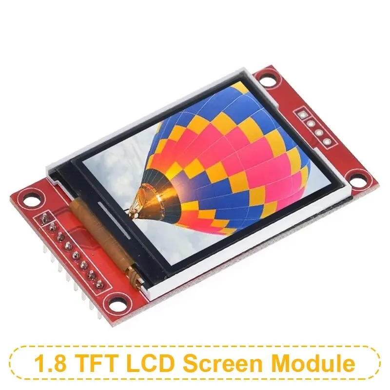 1.8 Inch 1.8" LCD Display TFT Screen Module SPI Interface 128*160 Resolution 16BIT RGB 4 IO ST7735 ST7735S Driver for Arduino