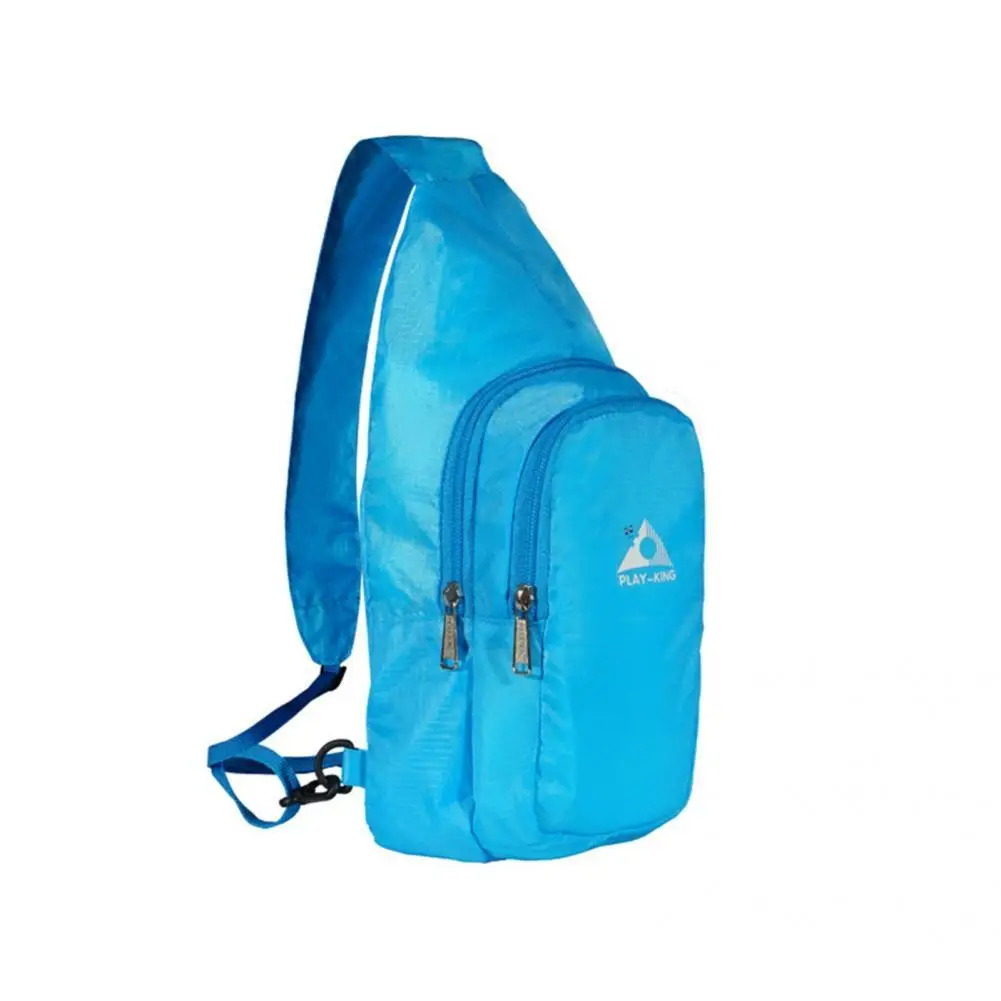 Foldable Mini Cross Shoulder Pack Compact Size Polyester Space Saving Packable Chest Sling Bag for Lady