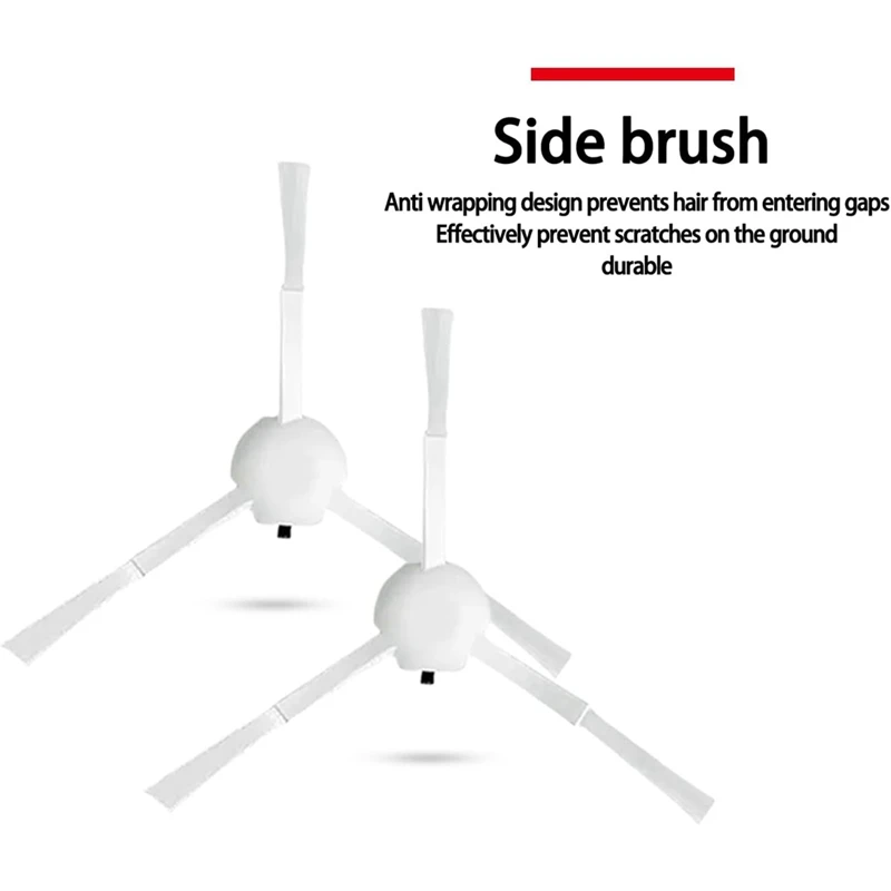 A44F-For Xiaomi Robot Vacuum X10 Plus، X10+، X20+، X20 Plus فرش جانبية رئيسية مرشحات Hepa ممسحة قماش أكياس الغبار أجزاء