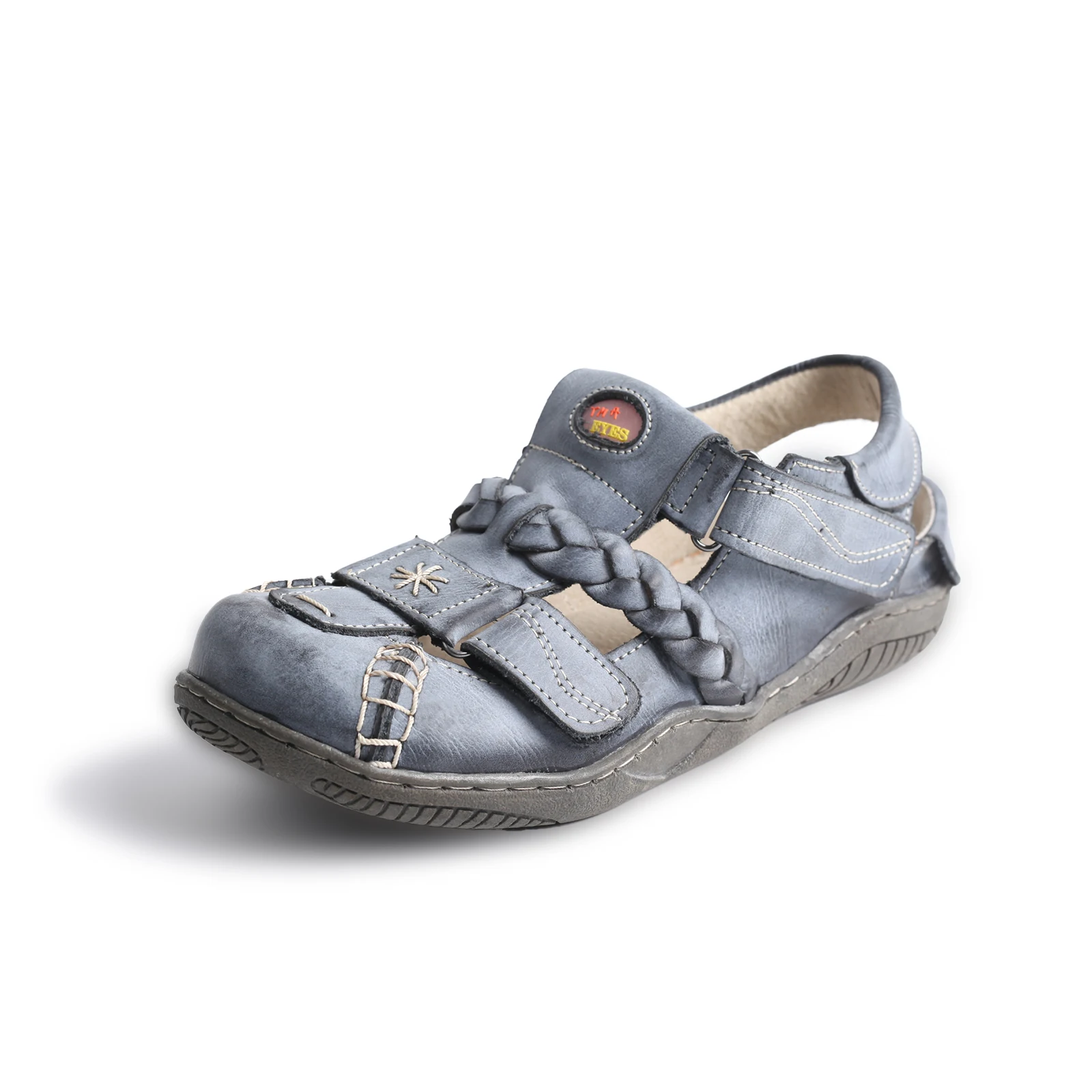 

Женские плетеные кожаные сандалии TMA EYES с закрытым носком