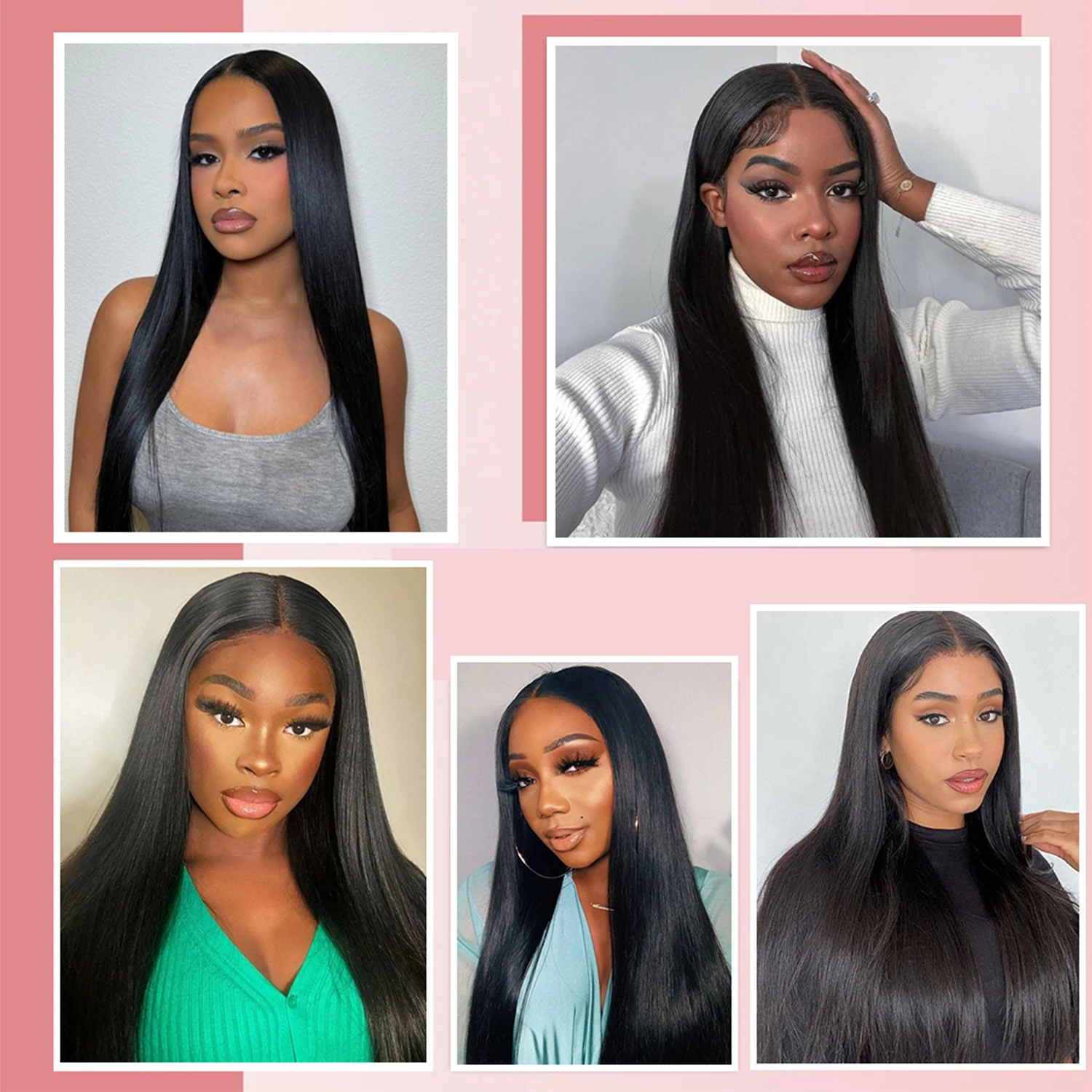 Bundel Lurus Rambut Manusia 10-30 Inci Bundel Rambut Lurus 50G/Buah Ekstensi Jalinan Rambut Brasil Warna Hitam Alami