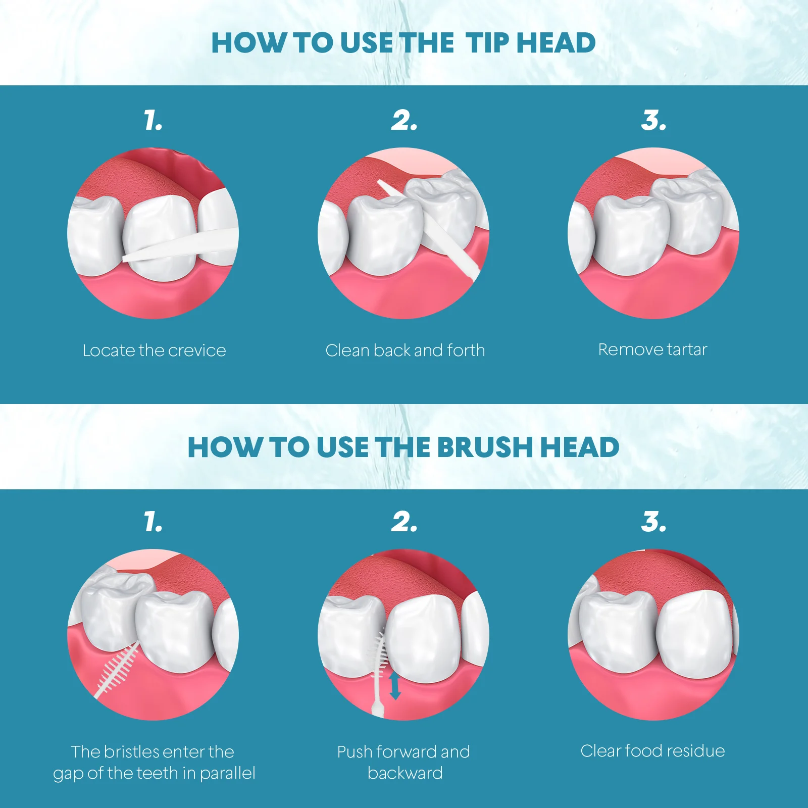 

200Pcs Double Head Dental Floss Toothpicks Food Grade Brush Picks for Teeth Cleaning Oral Care Interdental Stick