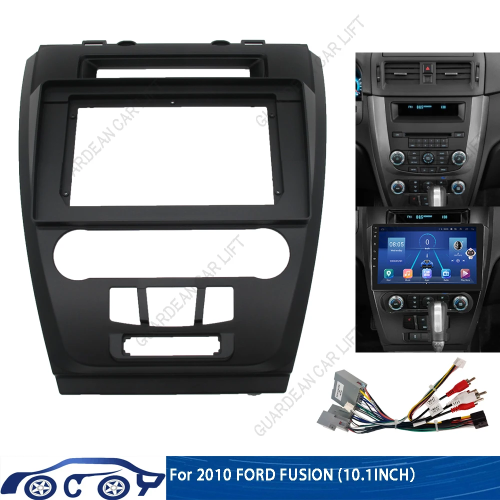 

Car Audio 10.1 INCH Screen Fascia Adapter For FORD FUSION 2009-2012 2Din Dash Head Unit Android MP5 Panel Frame Installation Kit