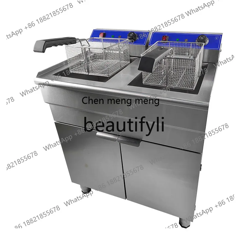 

Лидер продаж, коммерческая двухцилиндровая фритюрница для жареной курицы, многофункциональная, фритюрница, одноцилиндровая электрическая фритюрница из нержавеющей стали