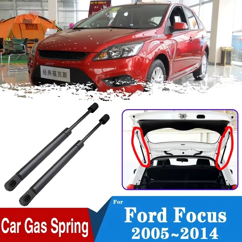 For Ford Focus 2 MK2 Hatchback 2005~2014 2012 Car Rear Trunk Tailgate Boot Gas Shock Struts Damper Lift Support Car Accessories