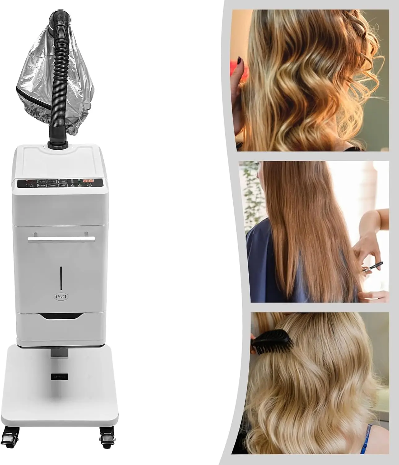 

110V 500W Professional Hair Steamer Nano Hair Steamer Machine Color Processor Beauty Salon Vertical Nano HairSteamer