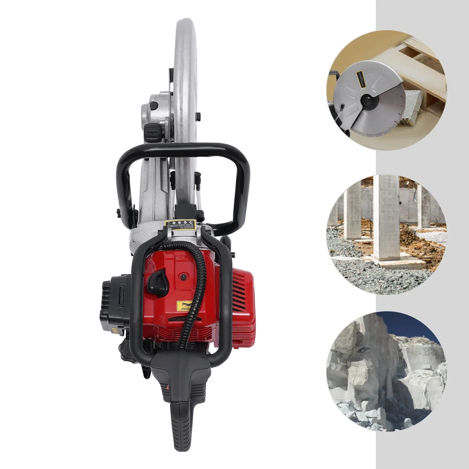 

Gas Concrete Cut off Saw 2 Stroke 52 CC Cement Masonry Wet Dry Saw Cutter+Blade