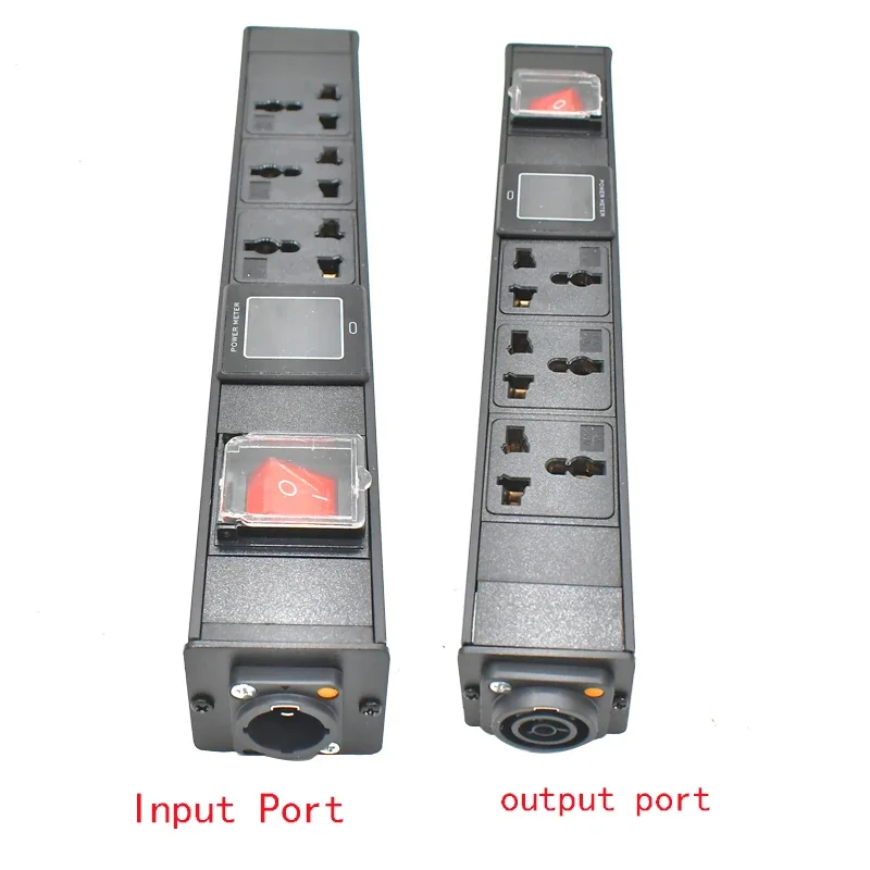 10A Universal socket PDU Power strip Waterproof Locking Powercon True Connector NAC3FX-W NAC3MPX aviation port 2-9AC