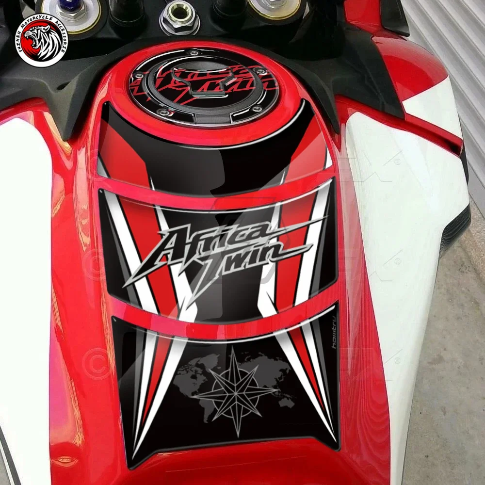 Verwendet für 3D Motorrad Kraftstoff Tankdeckel Aufkleber Tank Pad Schutz Passend für Honda CRF1000L Africa Twin 2016-2019