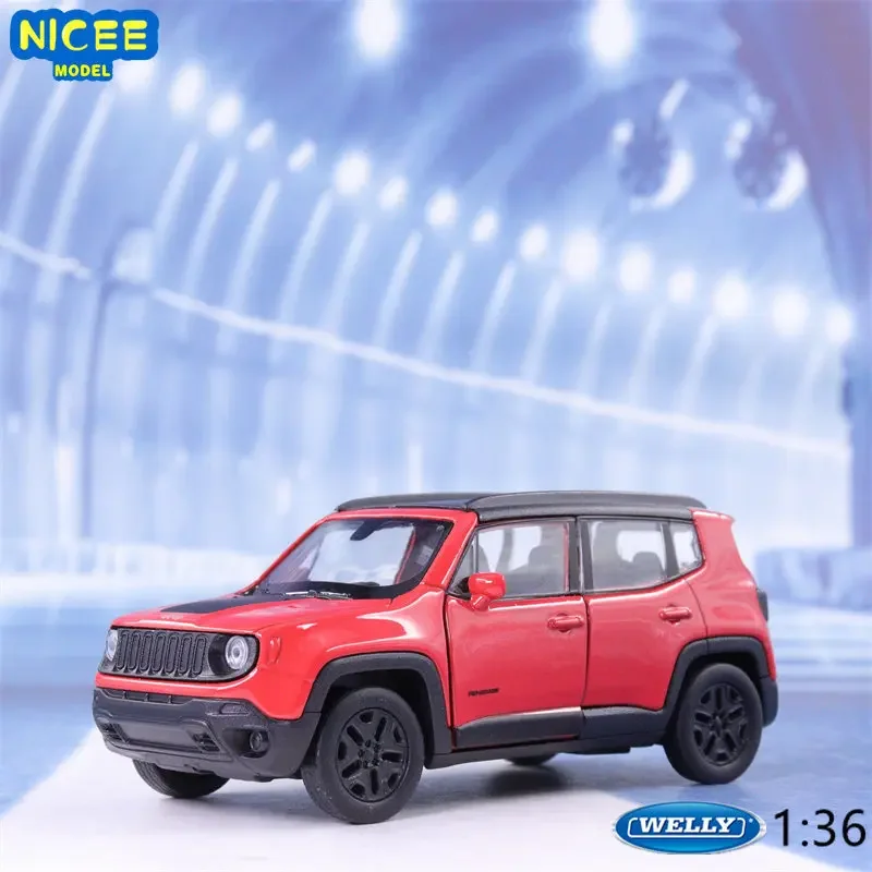 

Модель автомобиля WELLY 1:36 JEEP Renegade Trailhawk, модель автомобиля из металлического сплава, детская игрушка, коллекционные подарки B119