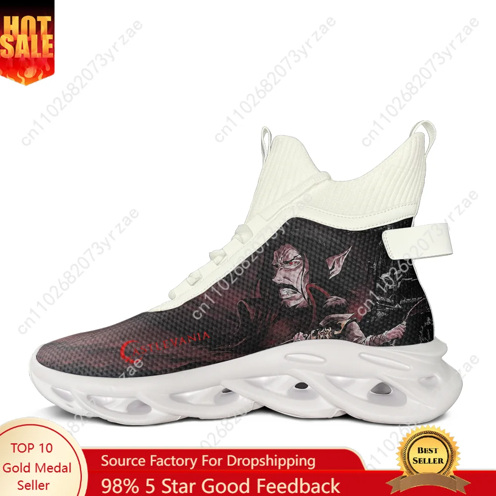 

Castlevania High Top Flats Sneakers Mens Womens Teenager Sneaker High Quality Personalized Fashion Casual Shoe Custom Shoes