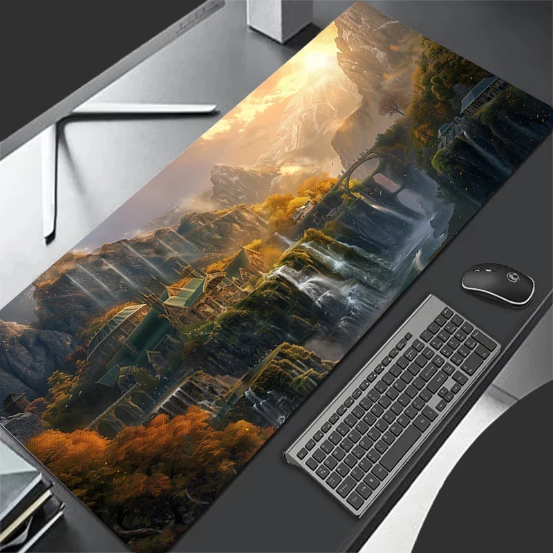 

Mouse Pad Natural Scenery Mousepad L-Lords of the R-ringEs Large Mousepad Keyboard Gaming Table Mat Laptop Pad 900x400 Mouse Mat