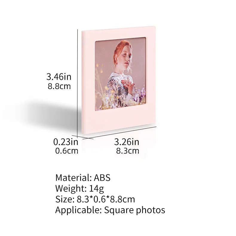 6pc Magnetic Frames Suitable for Fujifilm Instax Square SQ1 SQ6 SQ10 SQ40 SQ20 Camera,SQ Link Printer and Polaroid Square photo,